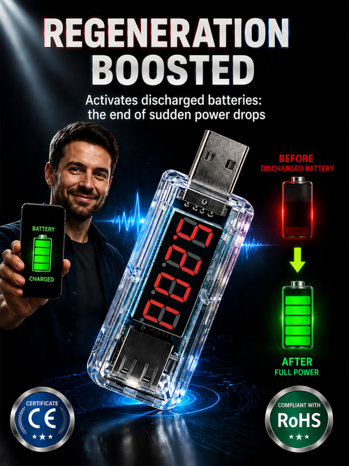 🔌USB Smartphone Battery Repair Dongle – Plug‑&‑Play, No Disassembly, Optimise Your Phone Battery Performance!
