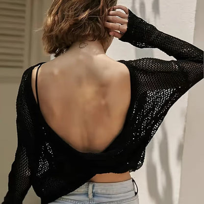 🔥 Solid-color, wireless, backless women's bra