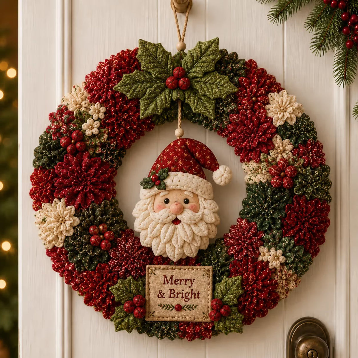 🎄 ✨ Make A Christmas Wreath You'll Be Proud To Display ❤️ 3D Fabric Poke DIY Kit With Tutorial & Guide Included