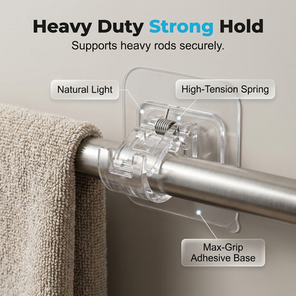 Transparent Hanging Rod Clip