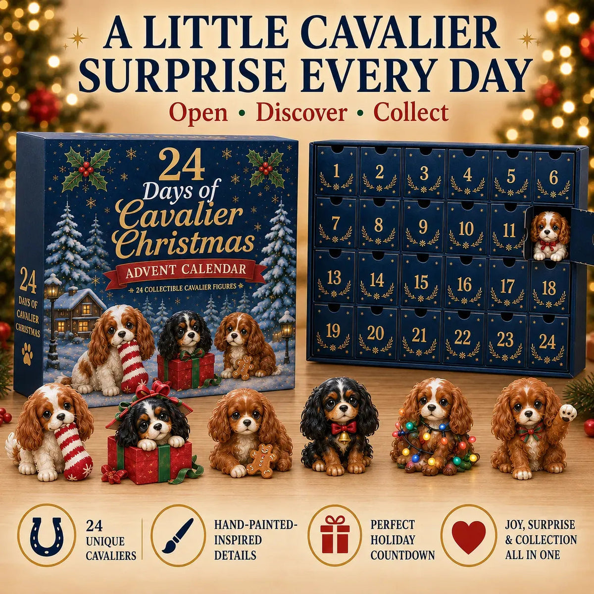 🐶 "24 Days of Cavalier Christmas" 2026 – A 24-day Christmas countdown with 24 collectible Cavalier surprises
