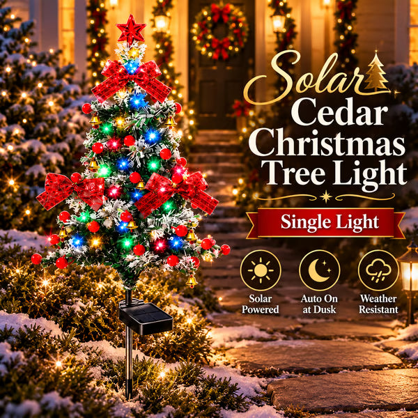 🔥Solar Cedar Christmas Tree Lights| Festive Outdoor Holiday Decor