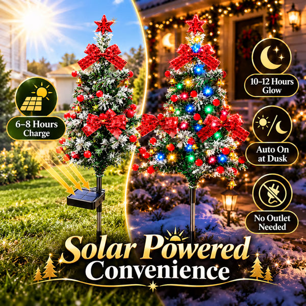 🔥Solar Cedar Christmas Tree Lights| Festive Outdoor Holiday Decor