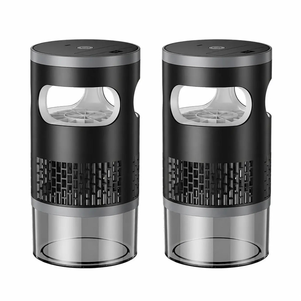 Indoor Insect Trap with Light and Suction Non Zapper Flying Bug Catcher for Mosquitoes Fruit Flies Gnats and Moths（Includes One 18650 Rechargeable Lithium Battery）