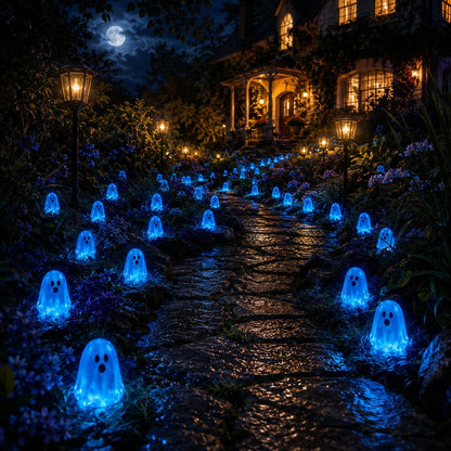 👻 Glow-in-the-Dark Mini Ghosts – 8-Colour Halloween Mix