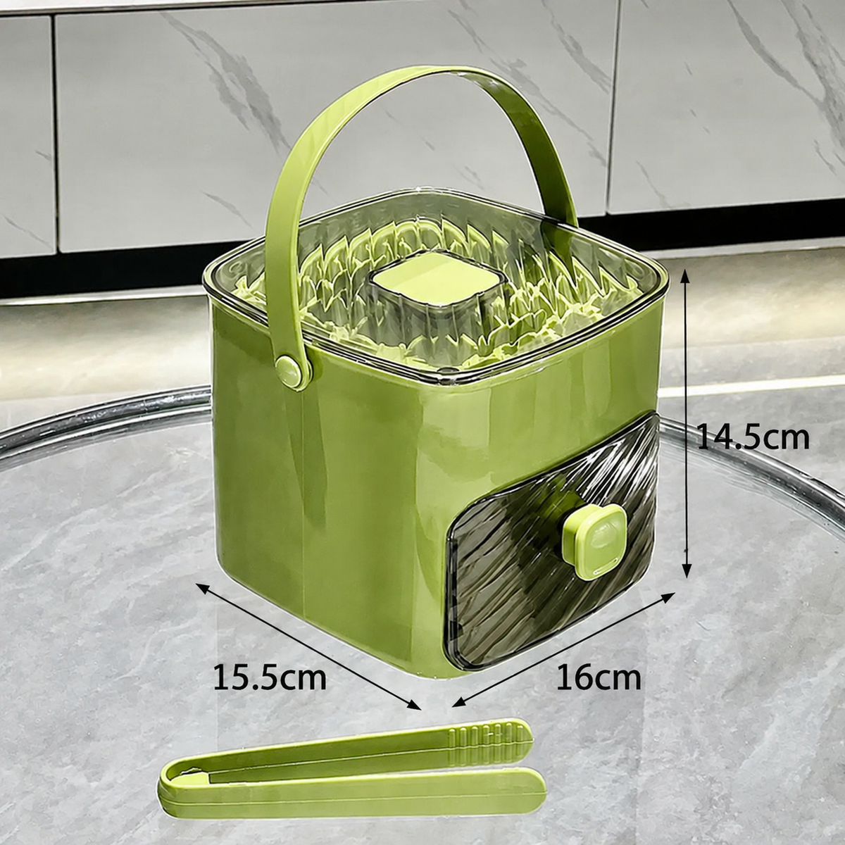Portable Household Layer Ice Cube with Storage Bin ＆ Lid