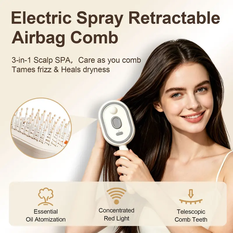 🔥Electric Spray Air Cushion Massage Comb