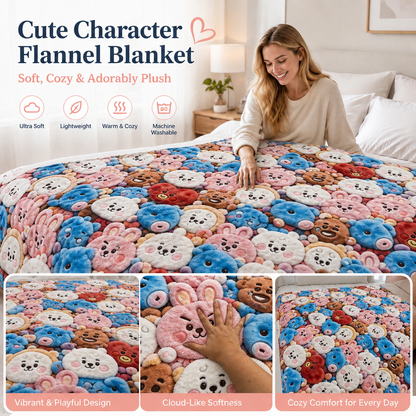 Plush Toy Blanket - 2D flat blanket