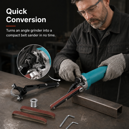 🔧 Angle Grinder to Belt Sander Adapter Set