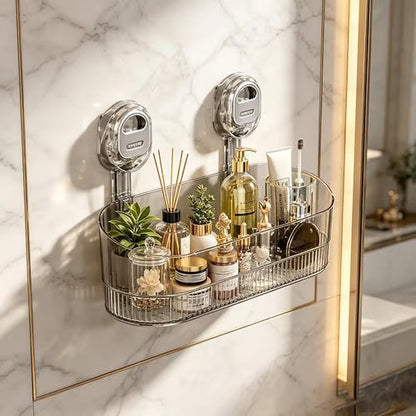 No Drilling Bathroom Suction Storage Box