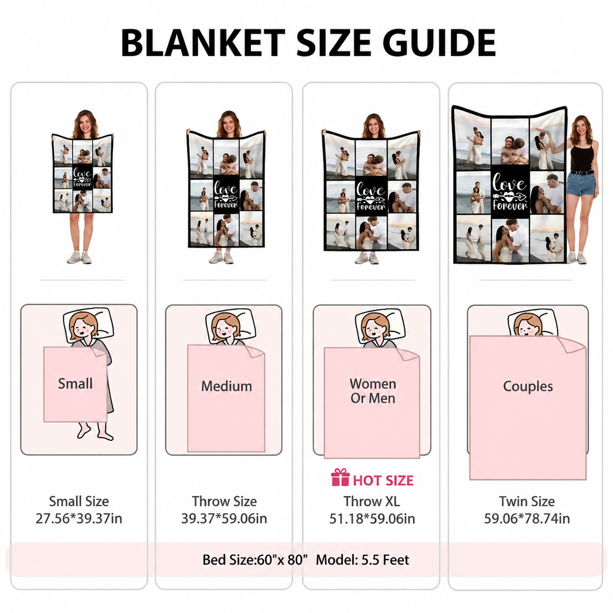 Teddy Pastel Floral Print Throw Blanket
