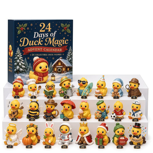 🐥 24 Days of Duck Magic – Advent Calendar with 24 Cute Christmas Ducks to Collect 🎄 (Flat Print on Acrylic)
