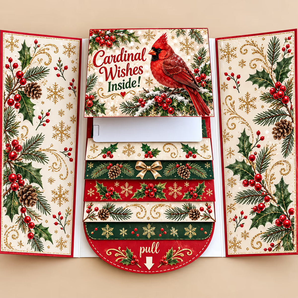2026 New 🎅💳 Waterfall Christmas Gift Card Booklet ✨