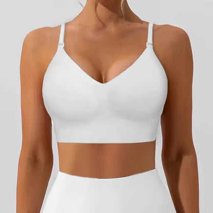 🔥 Solid-color, wireless, backless women's bra