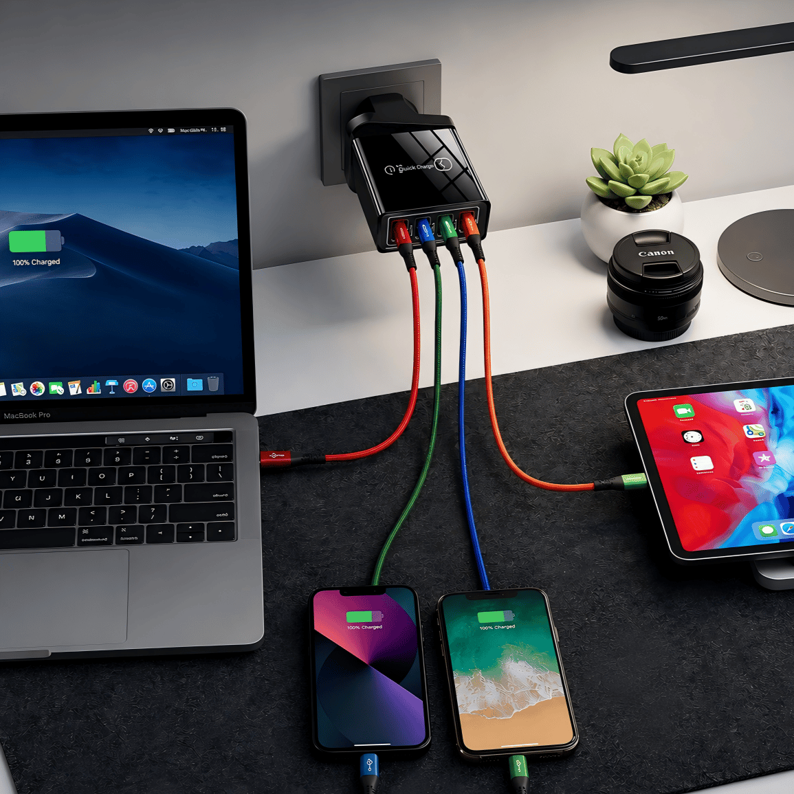 Four-Port Travel Charger