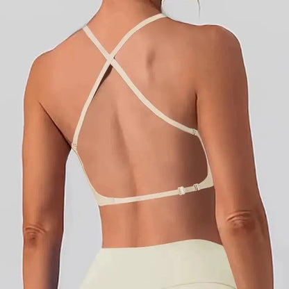 🔥 Solid-color, wireless, backless women's bra