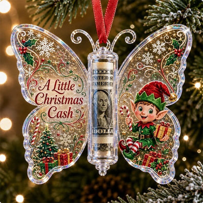 🦋💵 Christmas gift with butterfly decoration – Money holder for Christmas as a memento 🎄✨