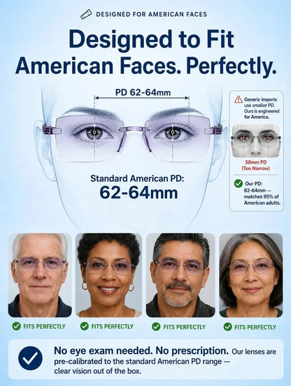 [Regain Your Youthful Vision] Smart Zoom Diamond-Cut Reading Glasses