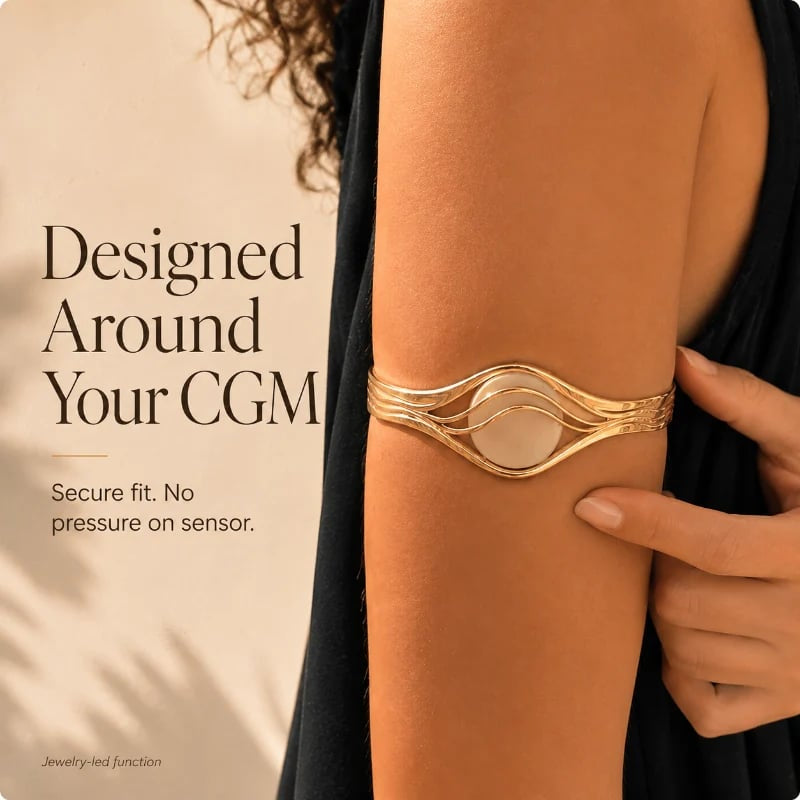 🔥Sensor Armband – Adjustable Jewelry‑Style Holder for Compatible Sensors