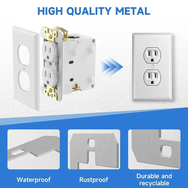 🛠️⚡Metal Wall Plate Outlet Spacers | Electrical Device Leveling Shims