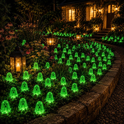 👻 Glow-in-the-Dark Mini Ghosts – 8-Colour Halloween Mix