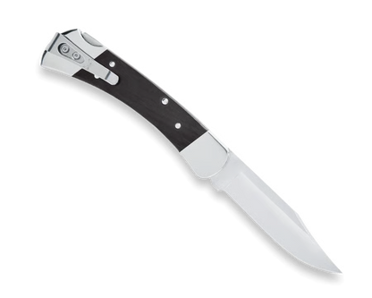 Classic Folding Hunting Knife Collection: 420HC & MagnaCut Steel Blades with Genuine Ebony & Brass/Nickel Silver Handles