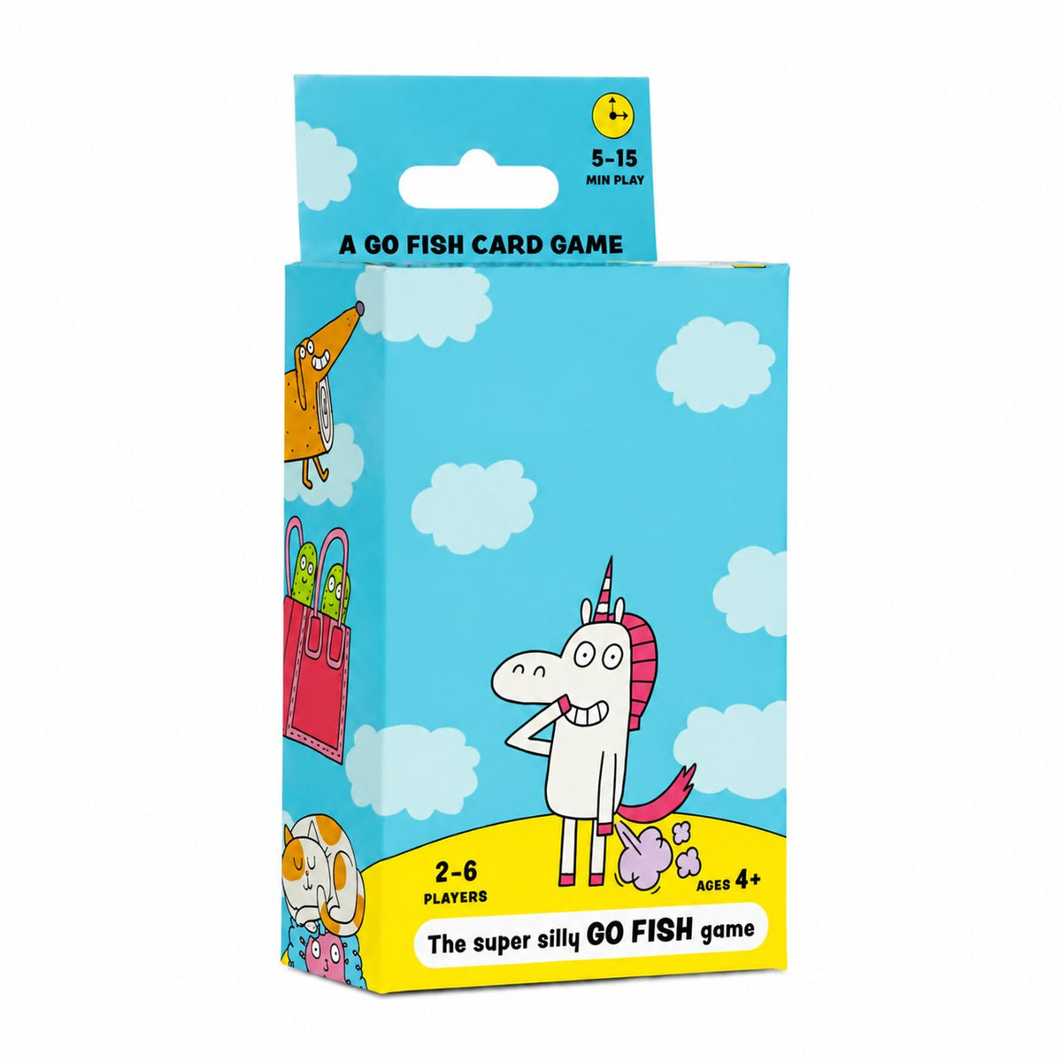 😂 Super Silly Go Fish Card Game | 52 Hilarious Illustrated Cards with 13 Ridiculous Categories for 2–6 Players Ages 4+ 🐟