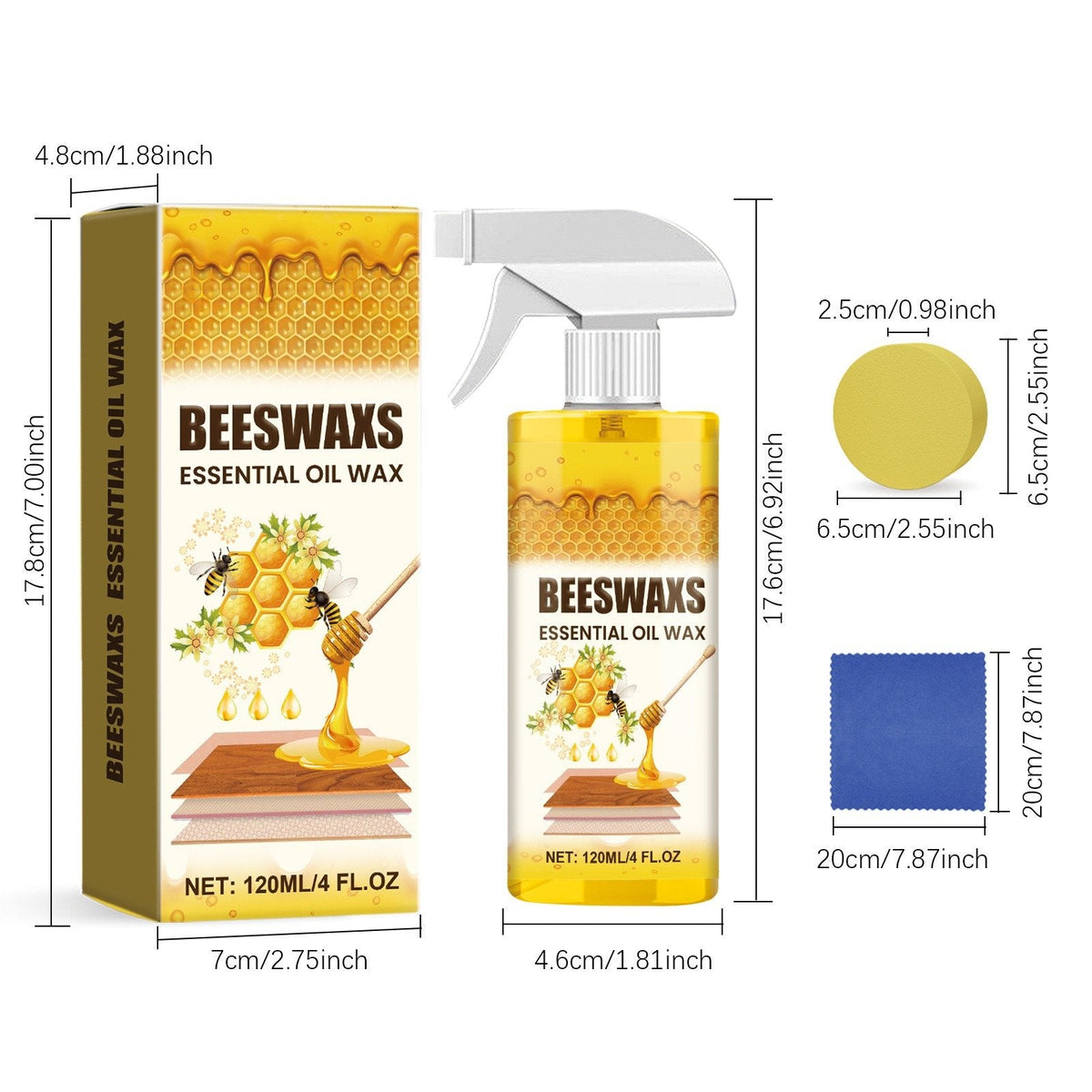 🌟🎉Wood Polishing Beeswax Spray
