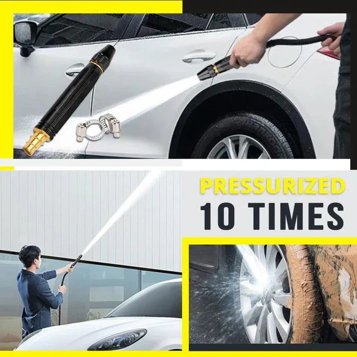 🔥High-Pressure Car Wash Water Gun Booster Nozzle Garden & Auto Dual Use Power