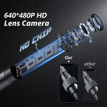 🔎 Plug-and-play endoscope camera – Compatible with Android, iPhone and iPad for direct connection