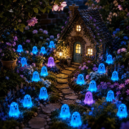 👻 Glow-in-the-Dark Mini Ghosts – 8-Colour Halloween Mix