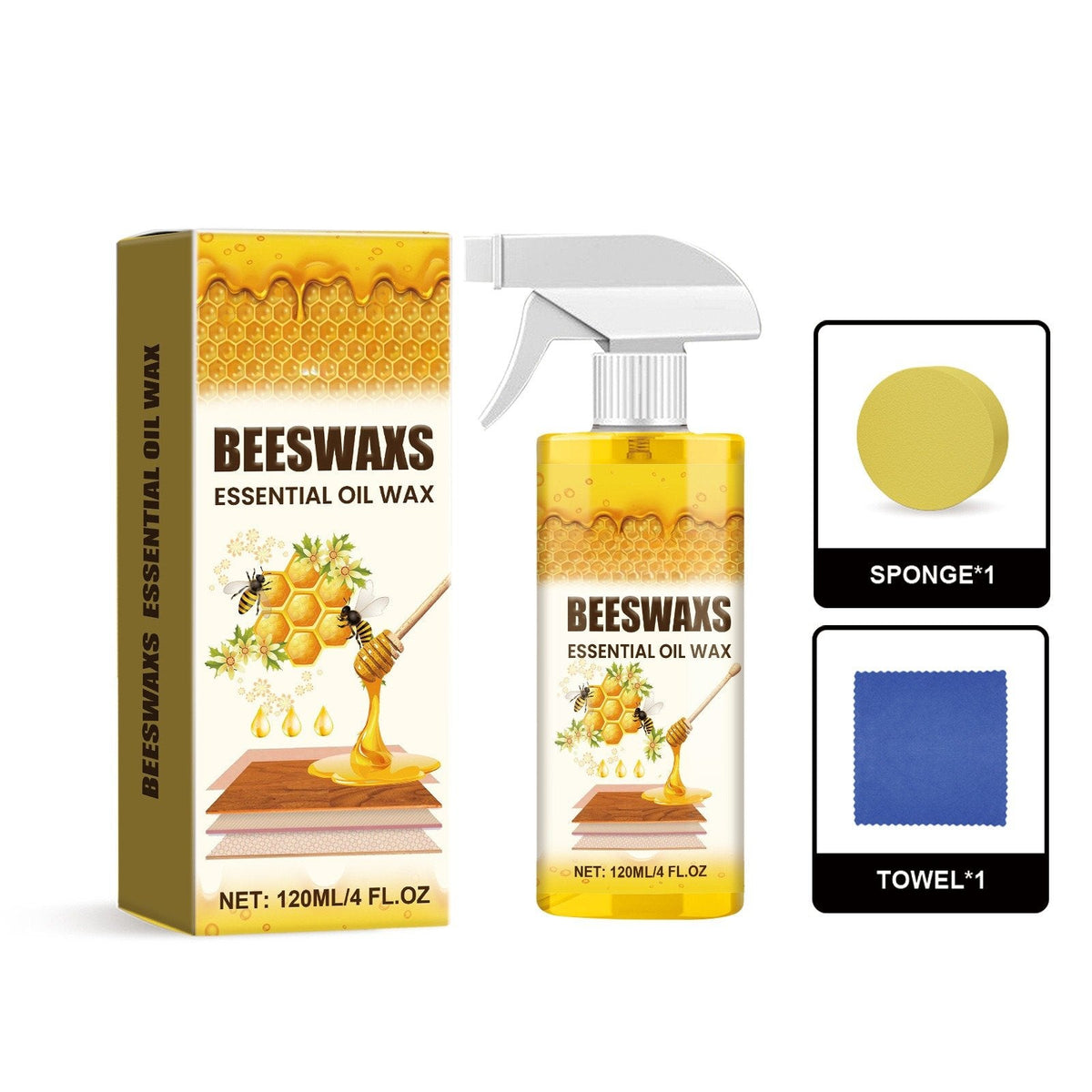 🌟🎉Wood Polishing Beeswax Spray