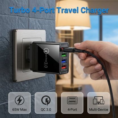 Four-Port Travel Charger