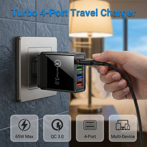 Four-Port Travel Charger