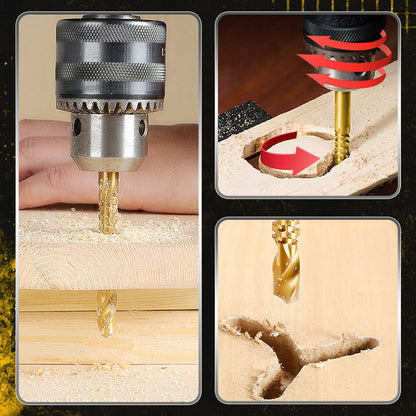 🛠️ ✨ Twist Drill Bit Set – Titanium-Coated, Serrated, Multi-Material 🔩