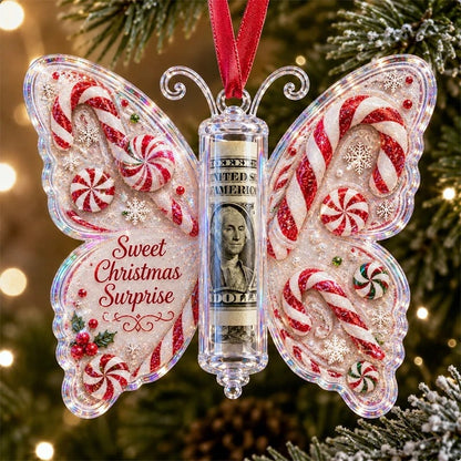 🦋💵 Christmas gift with butterfly decoration – Money holder for Christmas as a memento 🎄✨