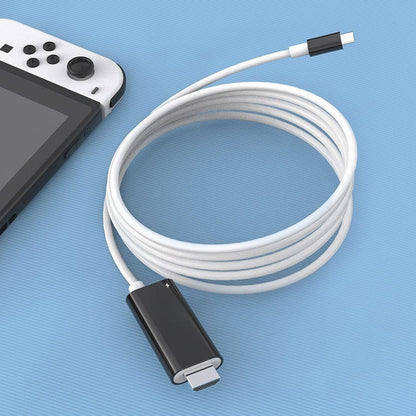 🎮📲 2M USB-C to HDMI Cable – 4K Display & 100W PD Charging for Switch, Phones, Tablets & Laptops