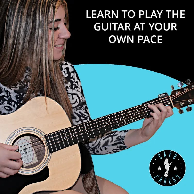 🎸Guitar Chord Cards for Beginners – For Right & Left-Handed Players✨(15Pcs )