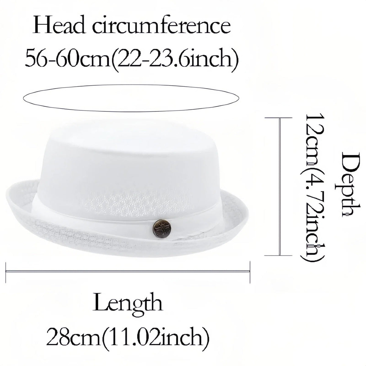Unisex Breathable Mesh Pork Pie Hat