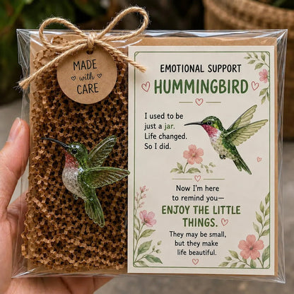 🌸🐝🦛 Emotional Glass Support Animal Gift Set – A Meaningful Little Reminder That You Matter 💕
