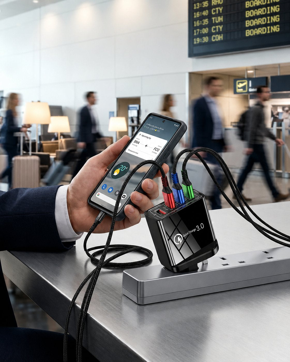 Four-Port Travel Charger