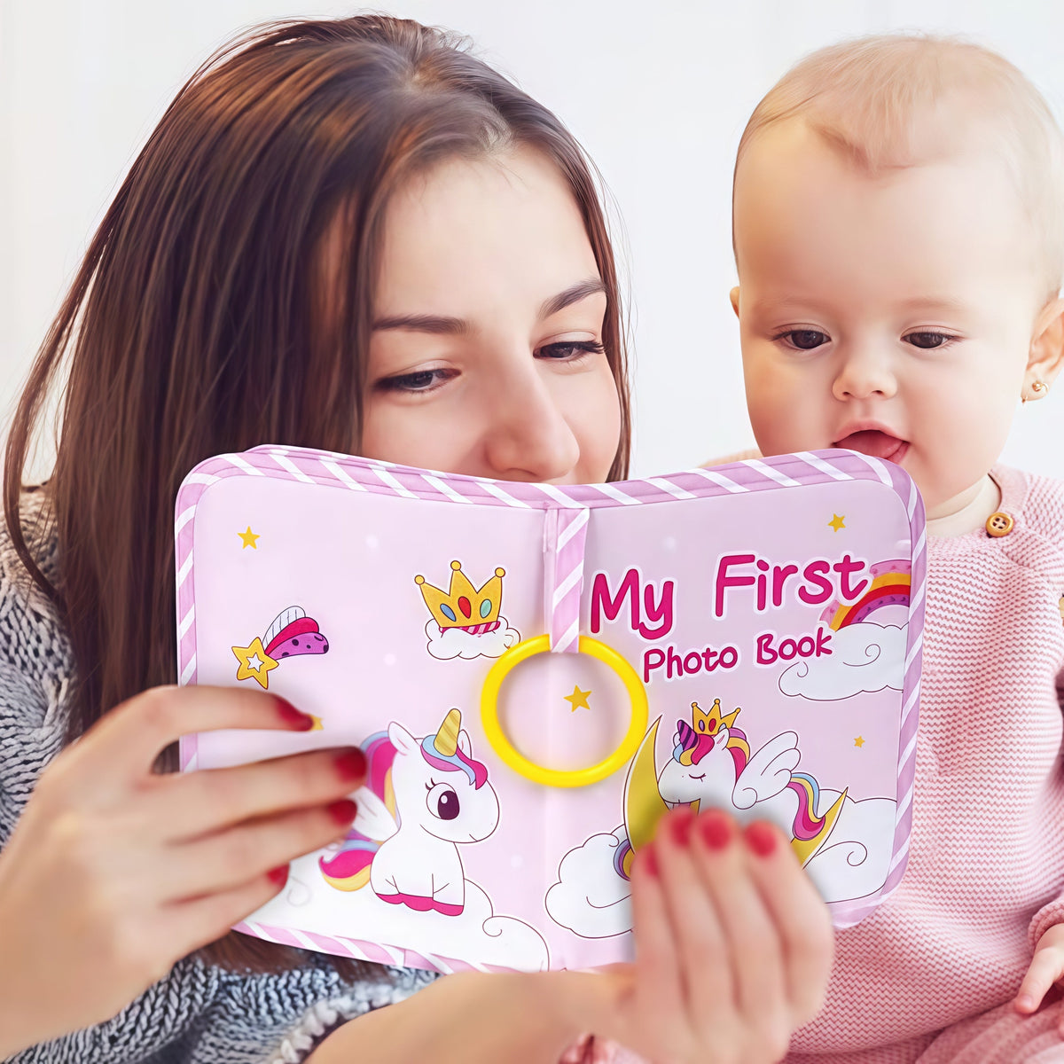 My First Baby Photo Book with Safe Mirror