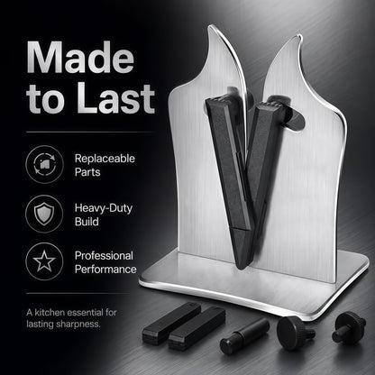 🔪Professional Stainless Steel Knife Sharpener – Fast Sharpening for Smooth, Wavy & Micro-Tooth Blades, Adjustable 16°-32°