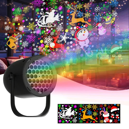 🎄✨LED Christmas Projection Lamp – 16 Patterns of Pure Holiday Magic