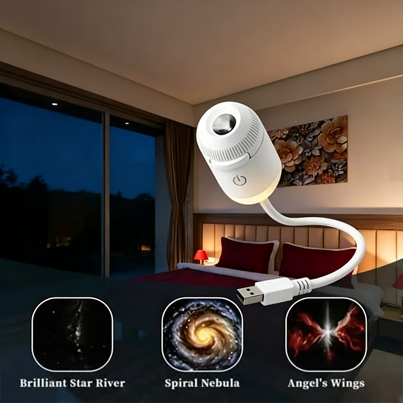 💡🌃2-in-1 Galaxy Star Projector USB Night Light for Indoor Decor