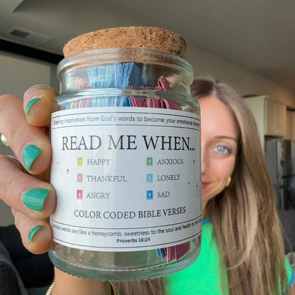 ✝️Inspirational Bible Verses Jar 🎁 A Reminder of God's Words💖