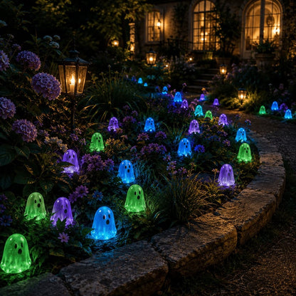 👻 Glow-in-the-Dark Mini Ghosts – 8-Colour Halloween Mix