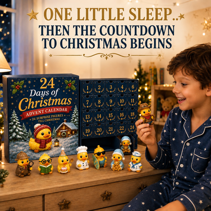 🐥 24 Days of Duck Magic – Advent Calendar with 24 Cute Christmas Ducks to Collect 🎄 (Flat Print on Acrylic)