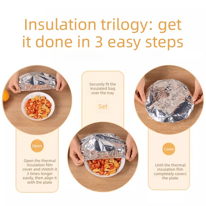 Aluminum foil heat-retaining covers