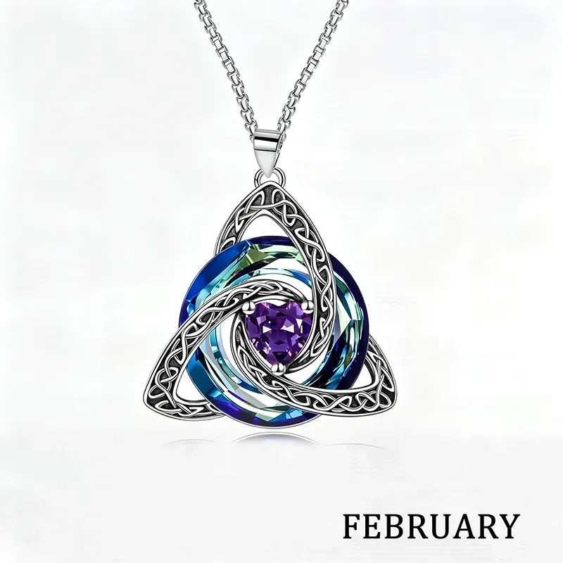 💝Birthstone Celtic Knot Necklace for Women